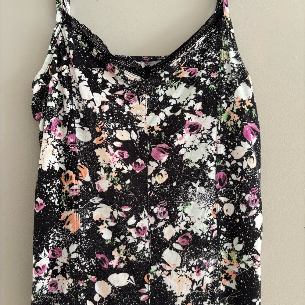 Volcom Black and Pink Floral Camisole - Picture 3 of 4